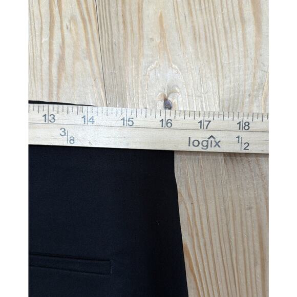 CHICO'S 1 / Size 8 Chino style Pull On Wide Leg Dress Career Pants in Black - Picture 5 of 8